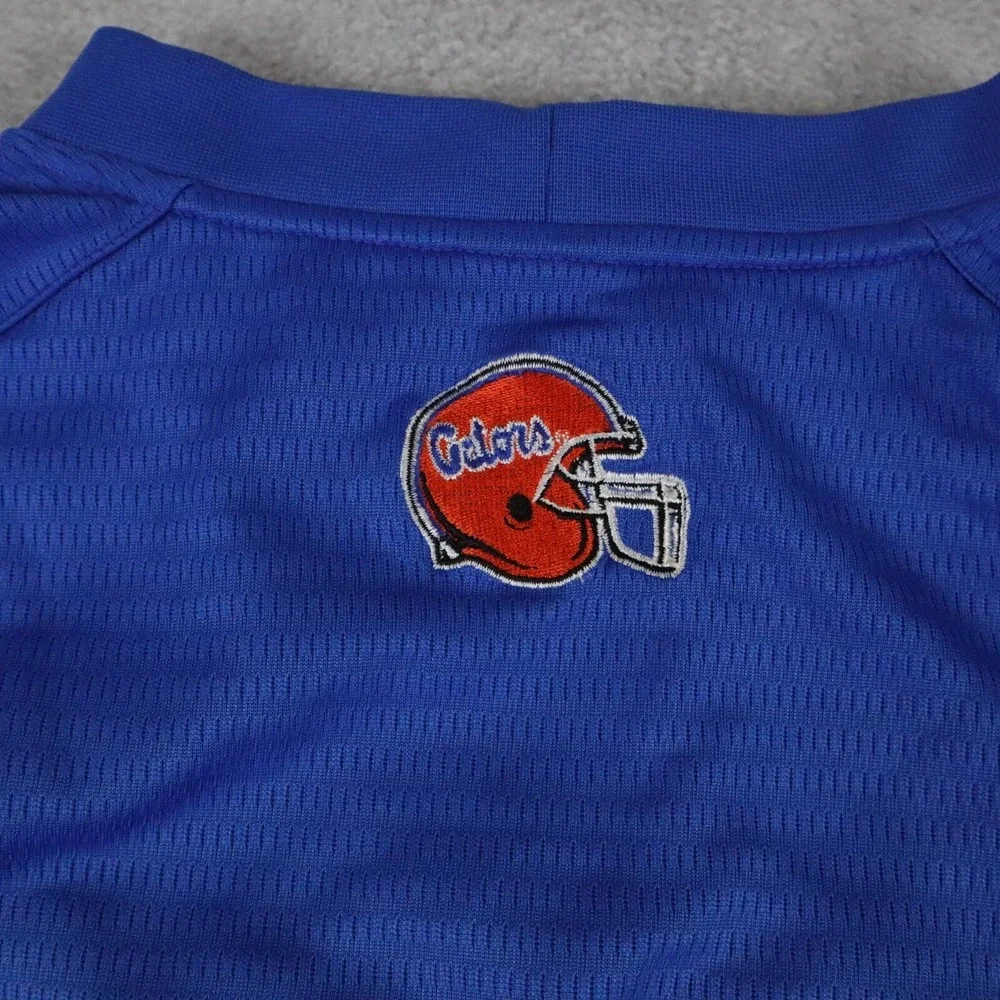 Florida Gators Shirt Mens Large Nike Team Dri-Fit‎ Football Blue Short Sleeve